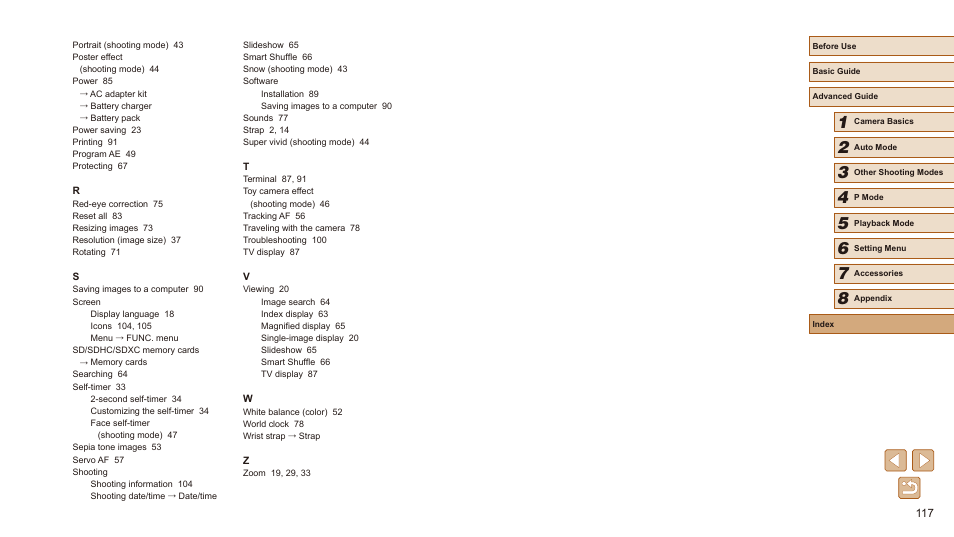 Canon PowerShot SX410 IS User Manual | Page 117 / 118