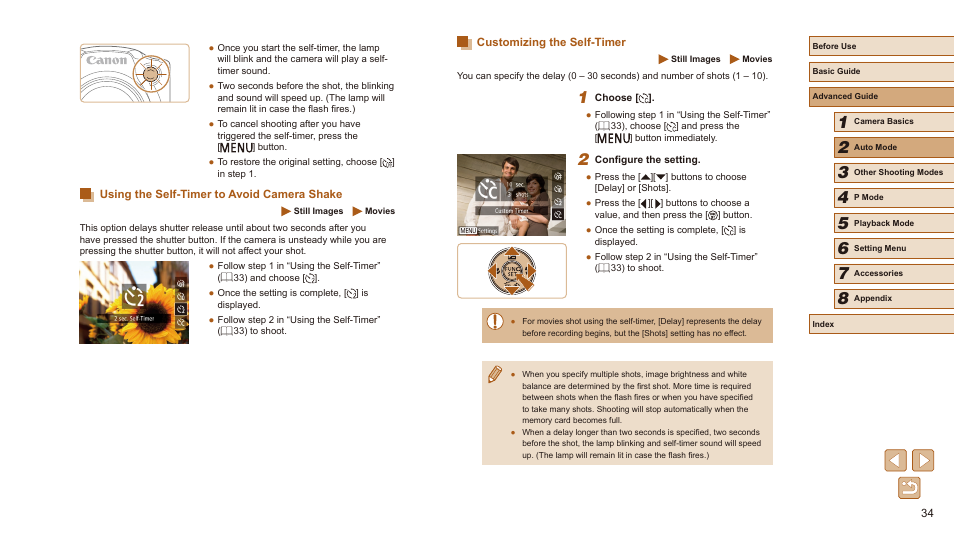 Canon PowerShot SX410 IS User Manual | Page 34 / 118
