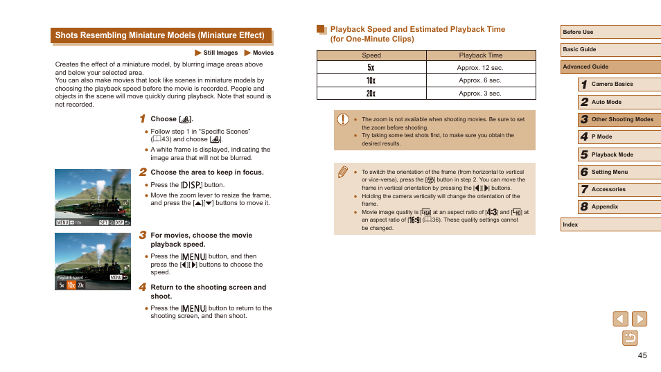 Canon PowerShot SX410 IS User Manual | Page 45 / 118