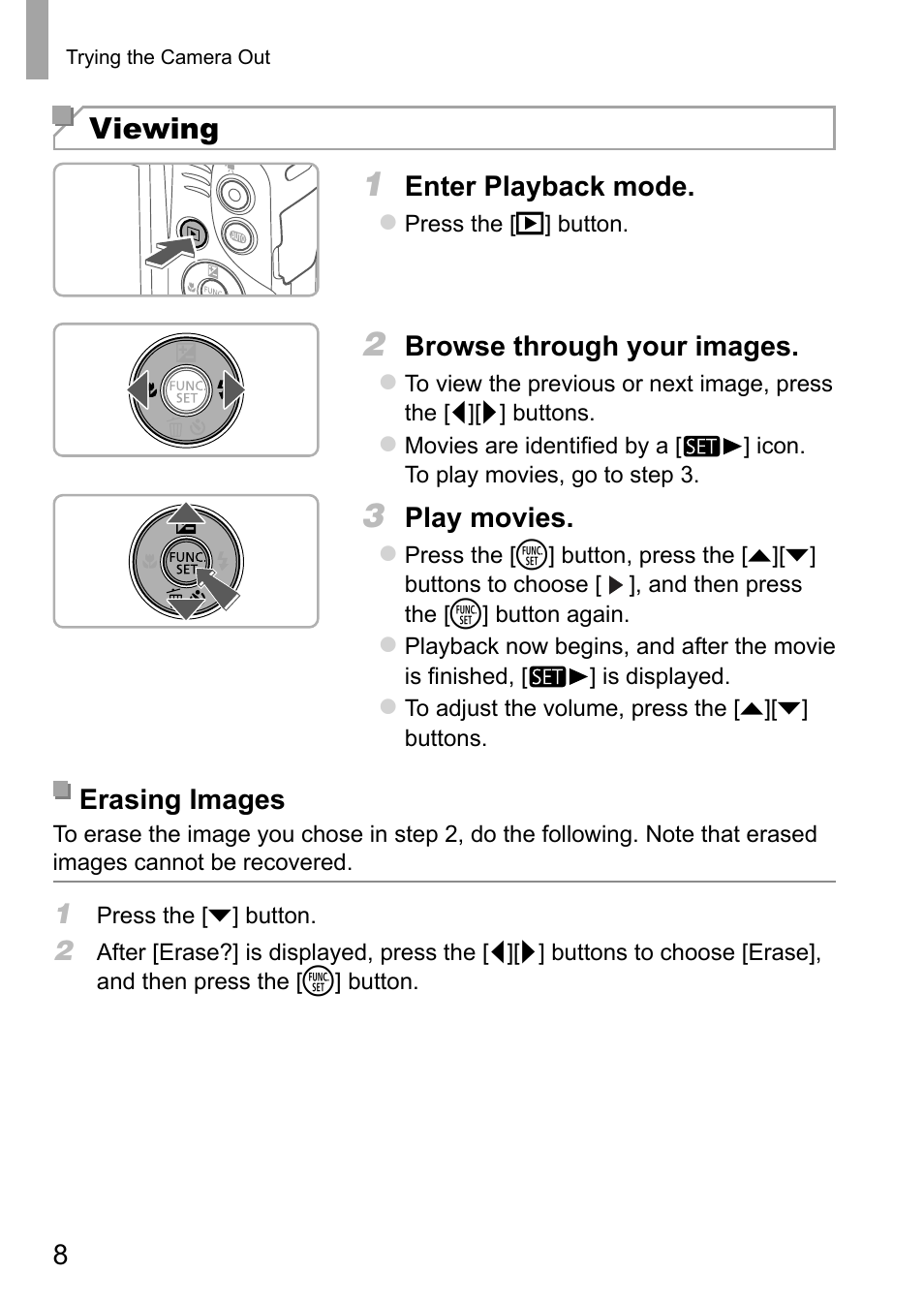 Viewing | Canon PowerShot SX410 IS User Manual | Page 8 / 9