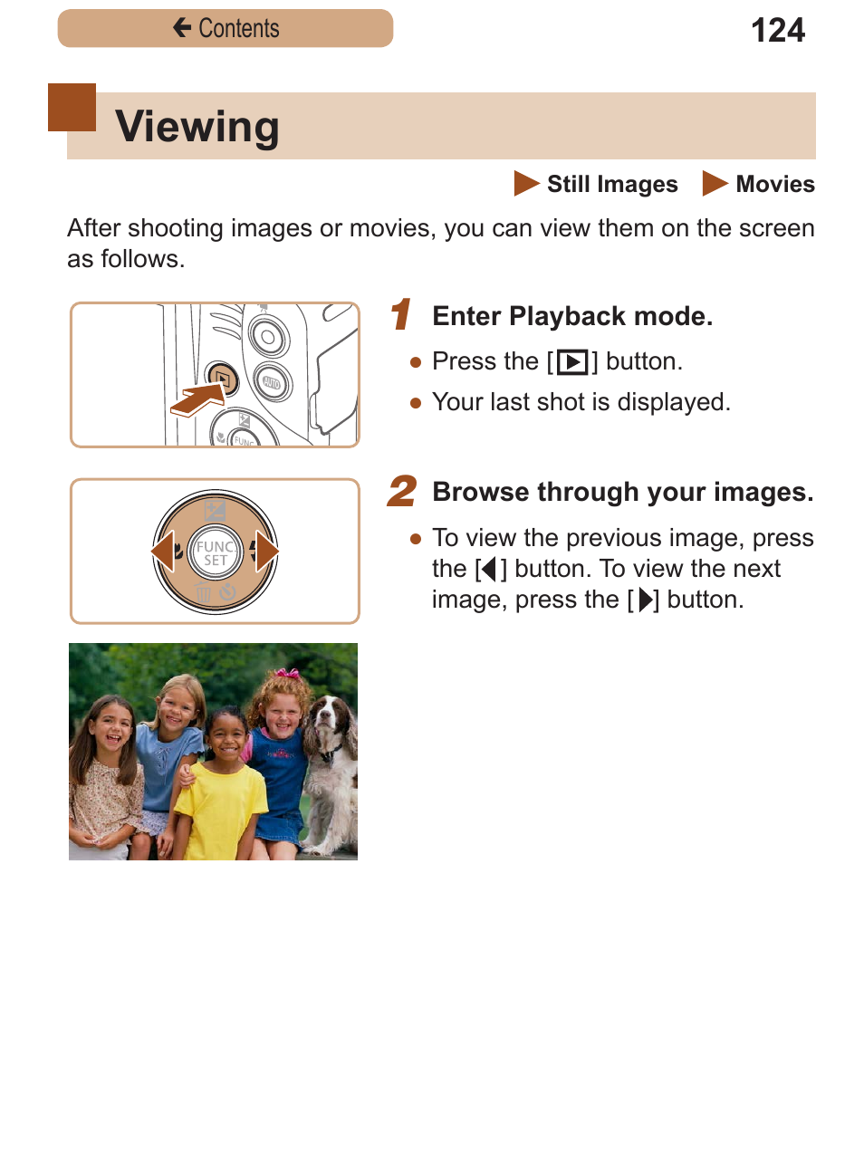 Viewing | Canon PowerShot SX410 IS User Manual | Page 124 / 250