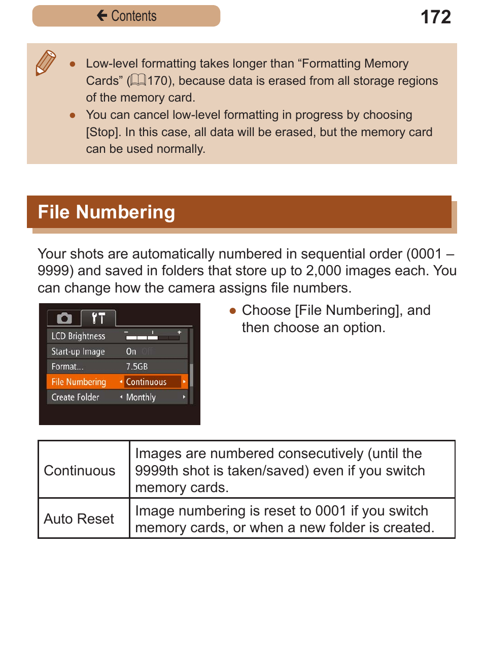 File numbering | Canon PowerShot SX410 IS User Manual | Page 172 / 250