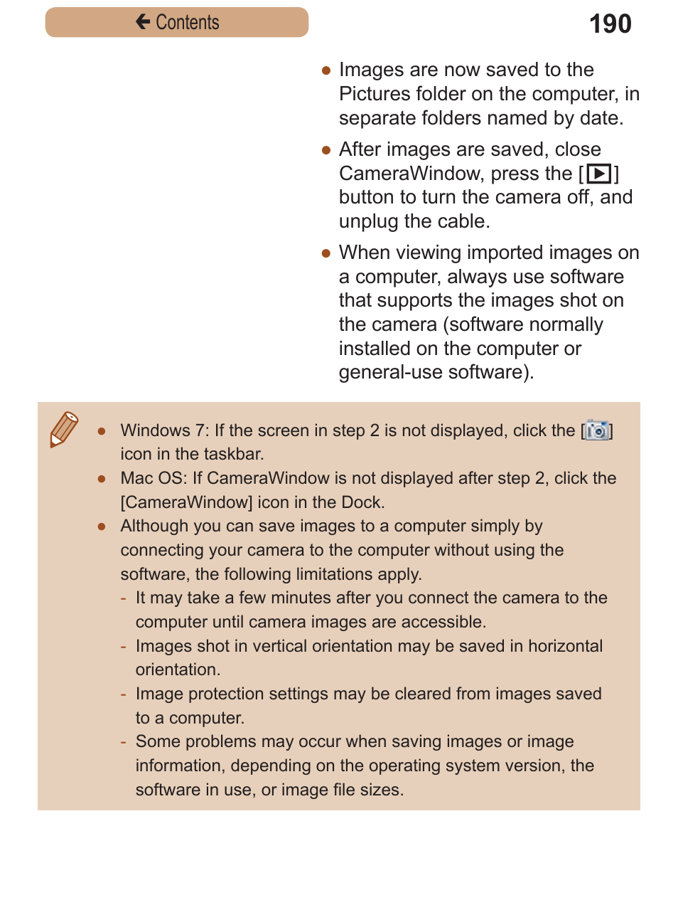 Canon PowerShot SX410 IS User Manual | Page 190 / 250