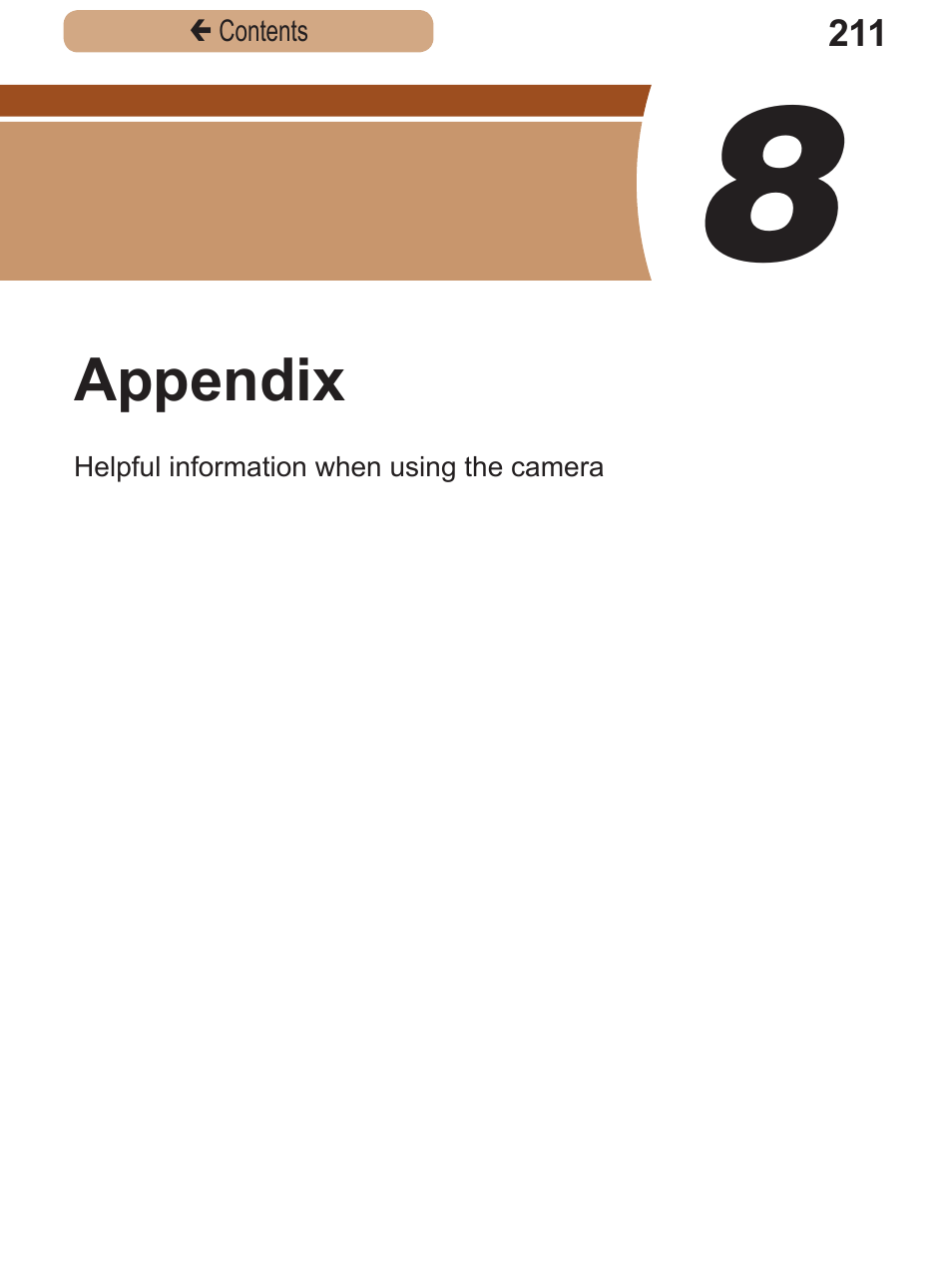 8 appendix | Canon PowerShot SX410 IS User Manual | Page 211 / 250