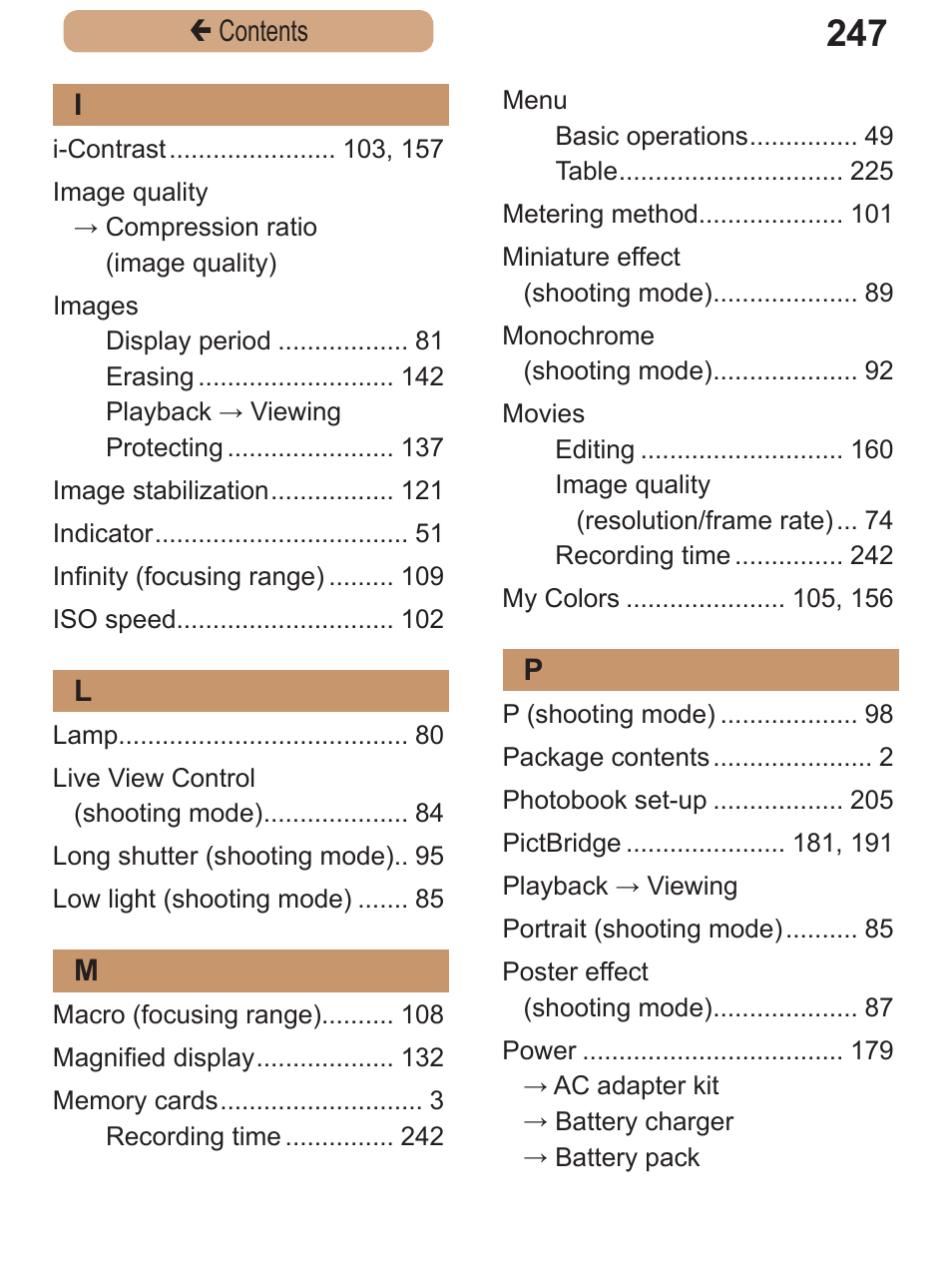 Canon PowerShot SX410 IS User Manual | Page 247 / 250