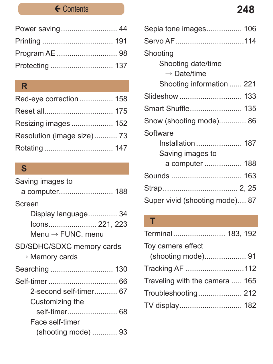 Canon PowerShot SX410 IS User Manual | Page 248 / 250