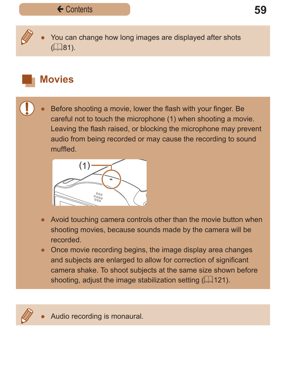 Movies | Canon PowerShot SX410 IS User Manual | Page 59 / 250