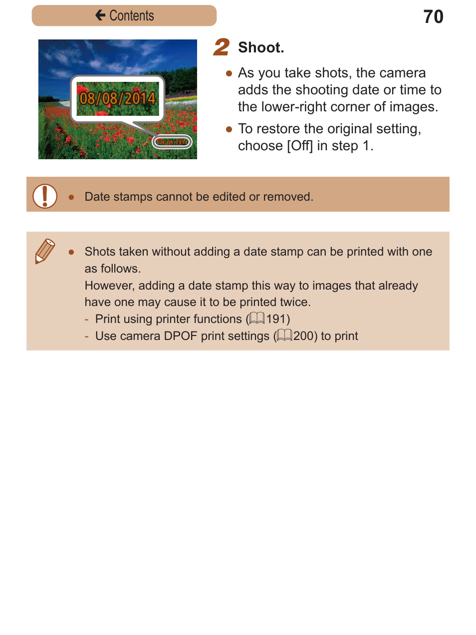 Canon PowerShot SX410 IS User Manual | Page 70 / 250
