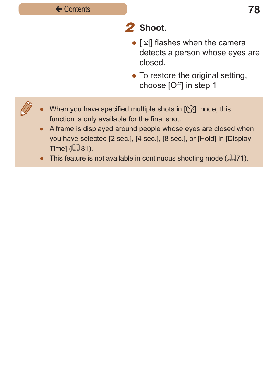 Canon PowerShot SX410 IS User Manual | Page 78 / 250