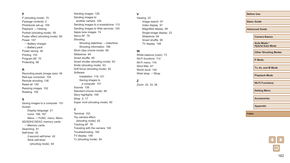 Canon PowerShot SX720 HS User Manual | Page 182 / 185