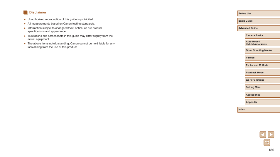 Disclaimer | Canon PowerShot SX720 HS User Manual | Page 185 / 185