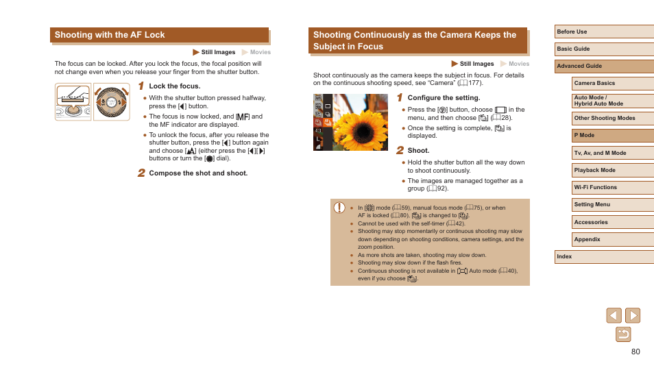Shooting with the af lock | Canon PowerShot SX720 HS User Manual | Page 80 / 185