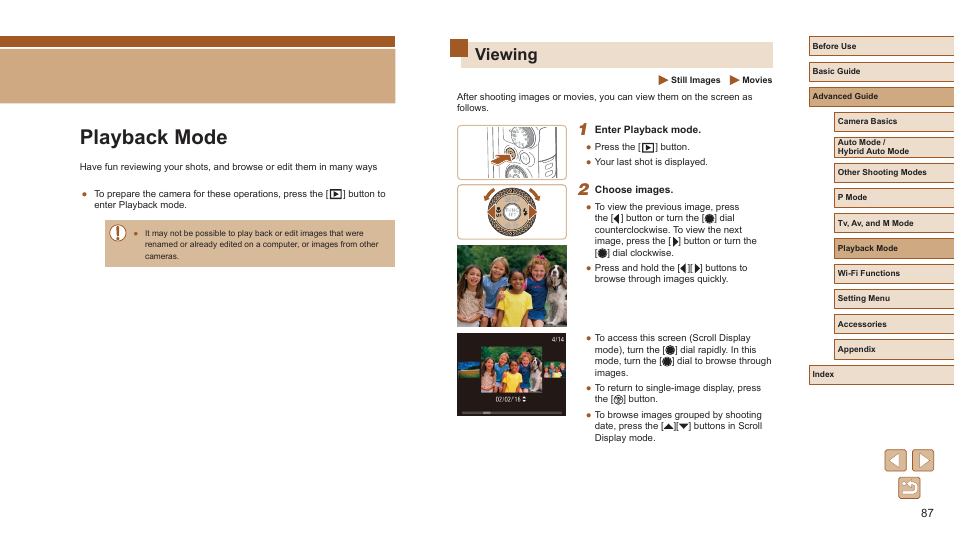 Playback mode, Viewing | Canon PowerShot SX720 HS User Manual | Page 87 / 185