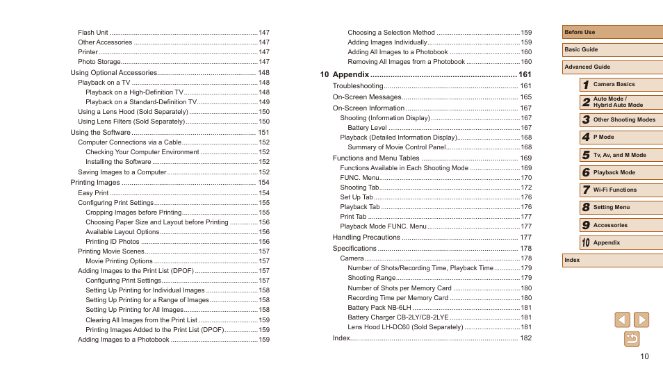Canon PowerShot SX540 HS User Manual | Page 10 / 186