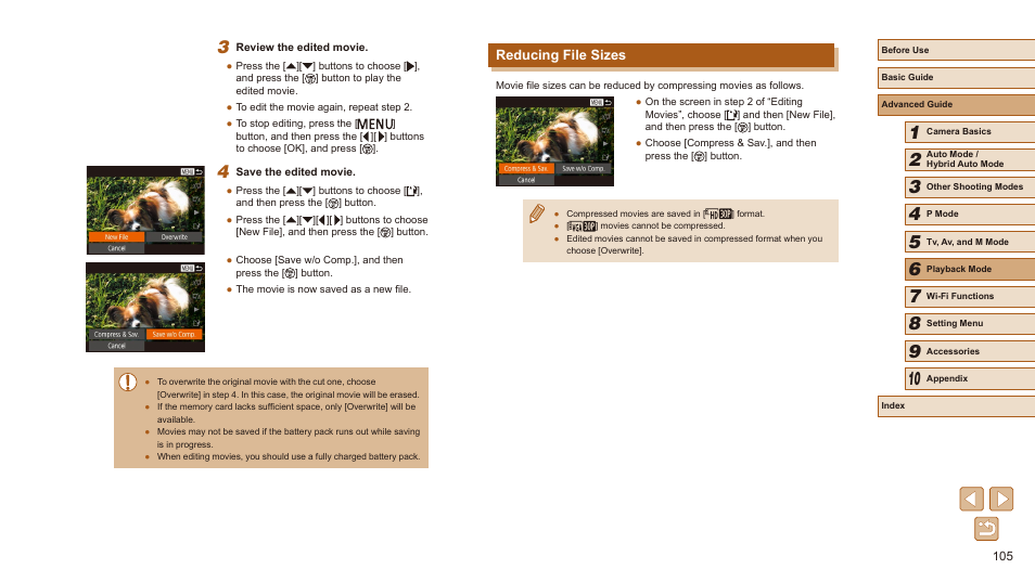 Reducing file sizes | Canon PowerShot SX540 HS User Manual | Page 105 / 186