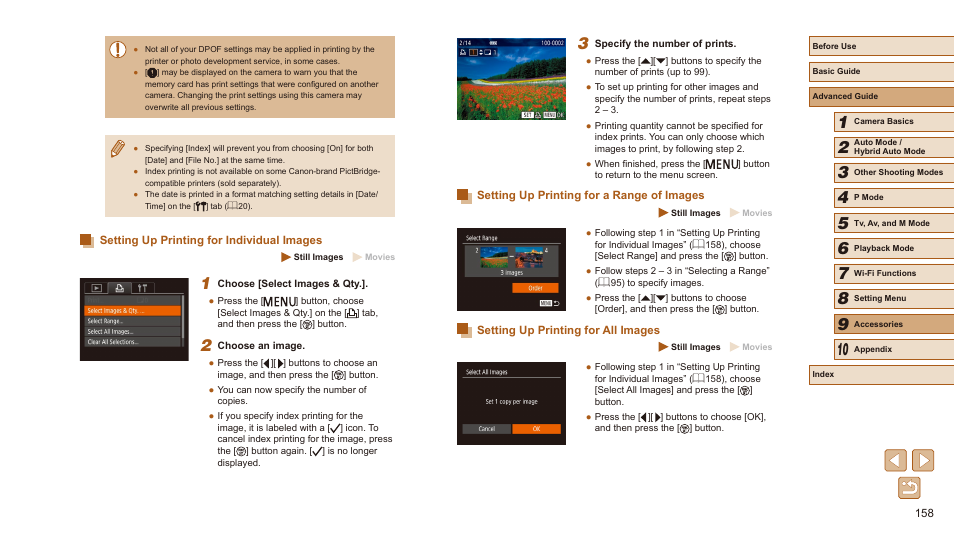 158), or | Canon PowerShot SX540 HS User Manual | Page 158 / 186