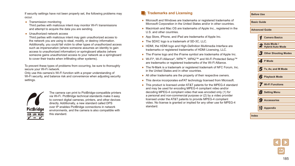Trademarks and licensing | Canon PowerShot SX540 HS User Manual | Page 185 / 186