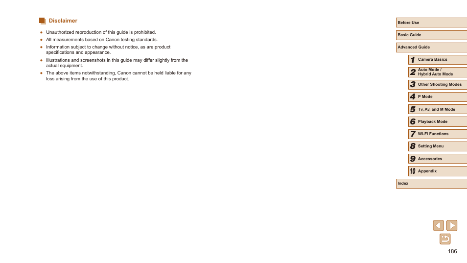 Disclaimer | Canon PowerShot SX540 HS User Manual | Page 186 / 186