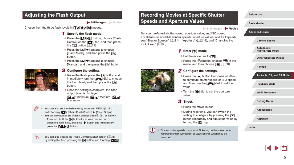Adjusting the flash output | Canon PowerShot G3 X User Manual | Page 101 / 219