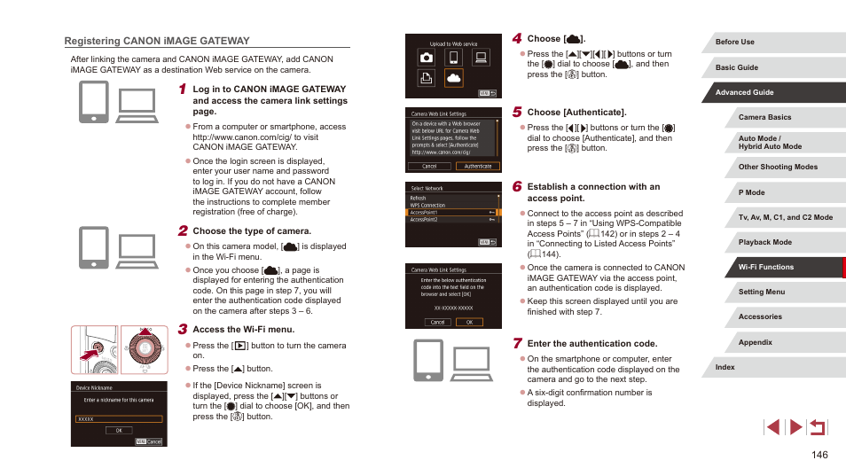 Registering canon image gateway | Canon PowerShot G3 X User Manual | Page 146 / 219