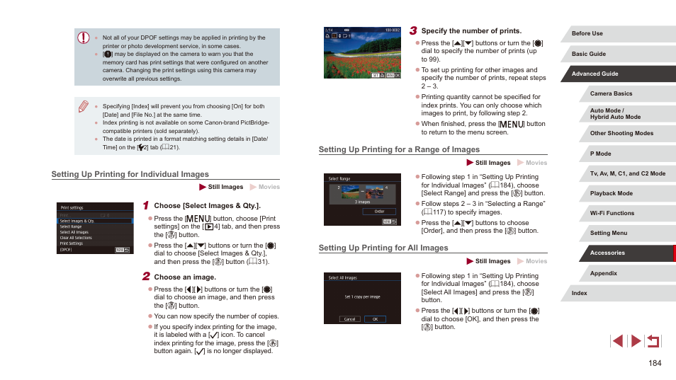 184), or | Canon PowerShot G3 X User Manual | Page 184 / 219