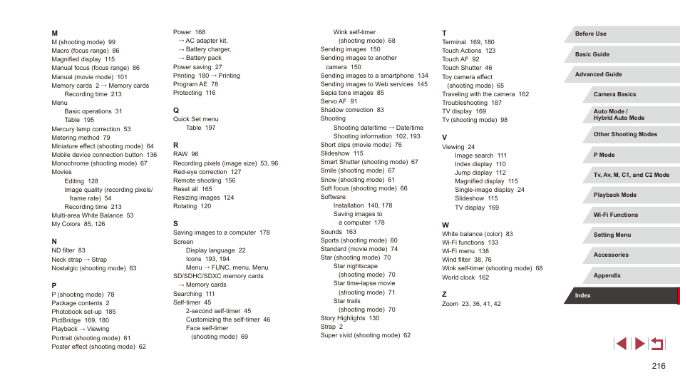 Canon PowerShot G3 X User Manual | Page 216 / 219