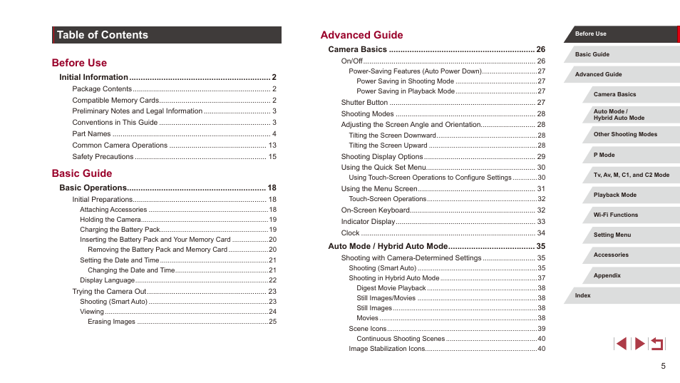 Canon PowerShot G3 X User Manual | Page 5 / 219