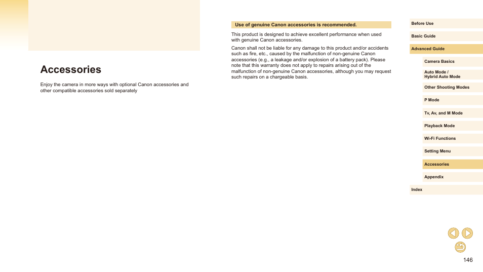 Accessories | Canon EOS M10 User Manual | Page 146 / 196