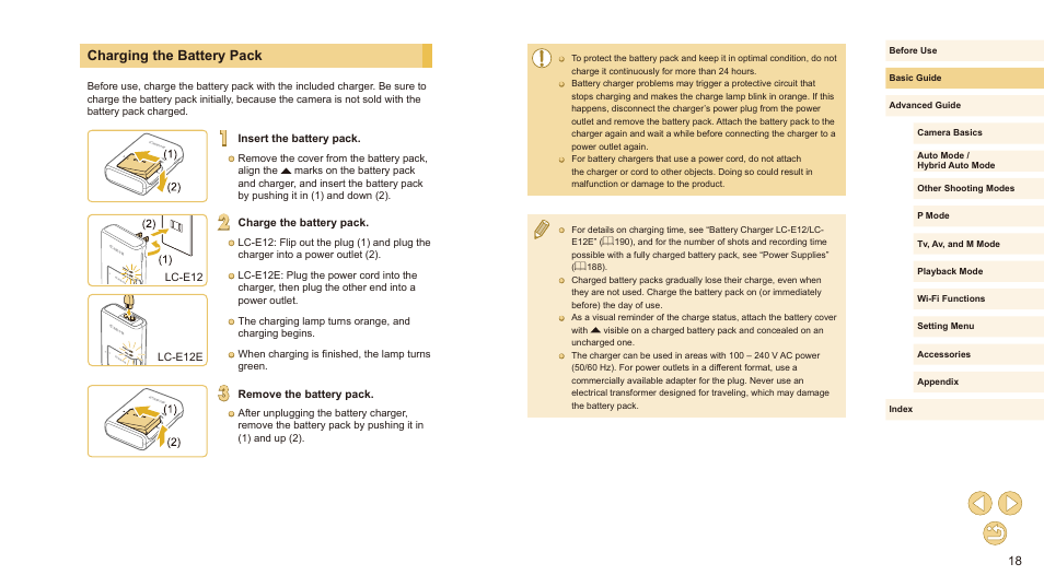 Charging the battery pack | Canon EOS M10 User Manual | Page 18 / 196