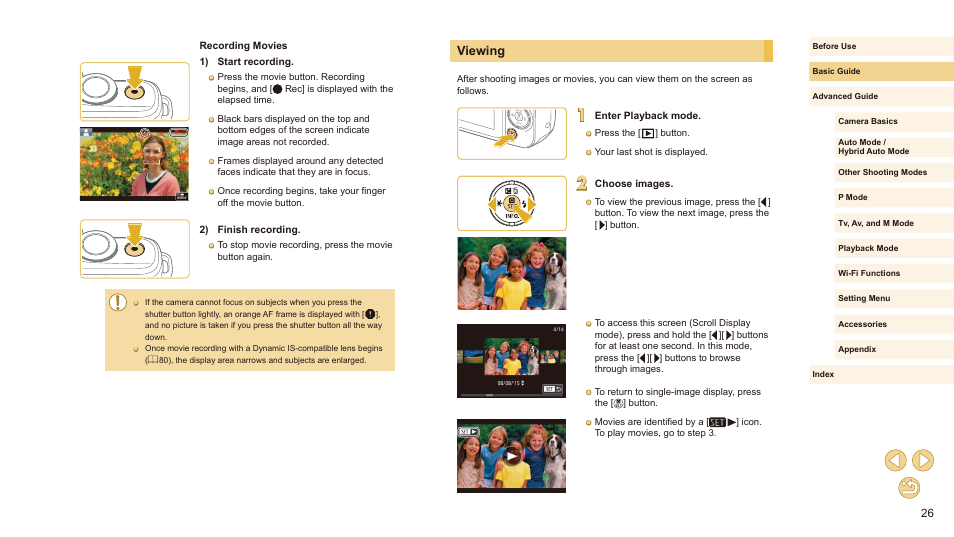 Viewing | Canon EOS M10 User Manual | Page 26 / 196