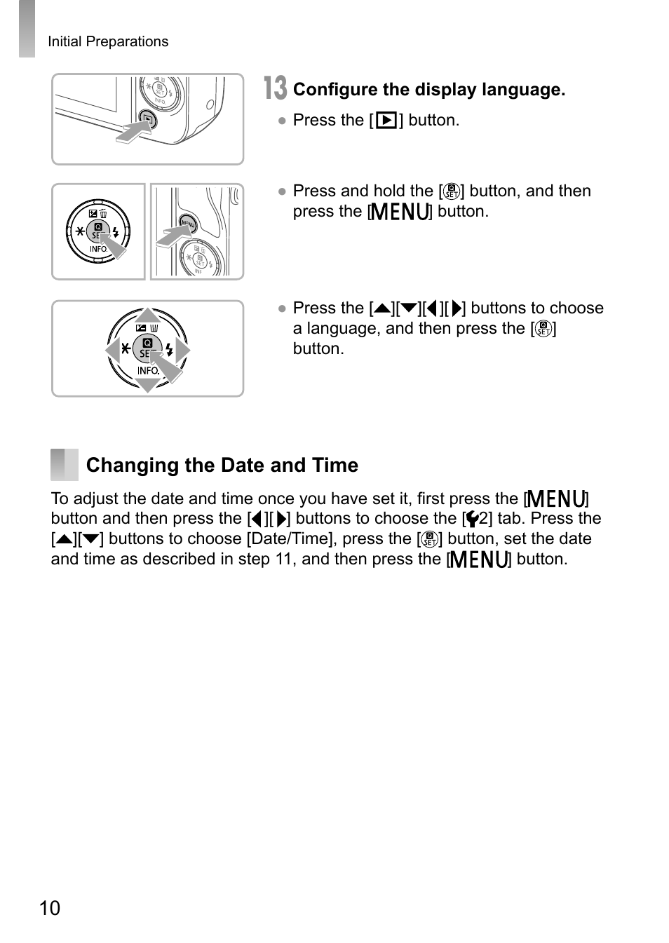 Changing the date and time | Canon EOS M10 User Manual | Page 10 / 21