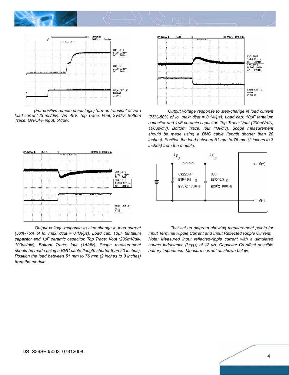 Electrical characteristics curves (con.) | Delta Electronics Delphi S36SE User Manual | Page 4 / 14