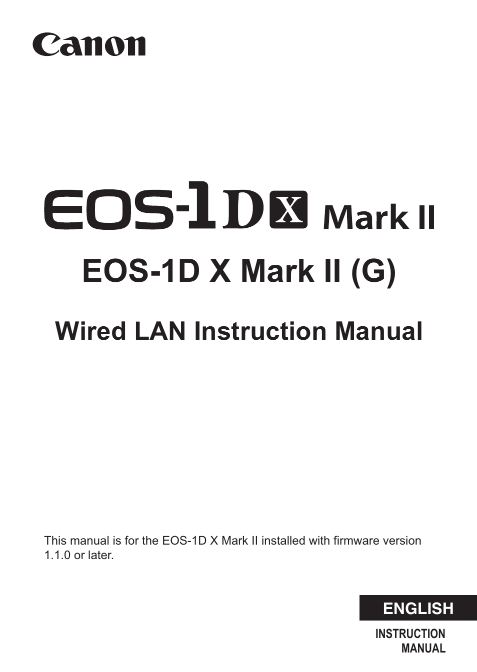 Canon EOS 1D X Mark II User Manual | 116 pages