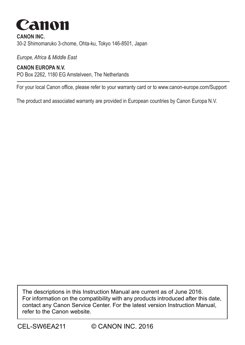 Canon EOS 1D X Mark II User Manual | Page 116 / 116