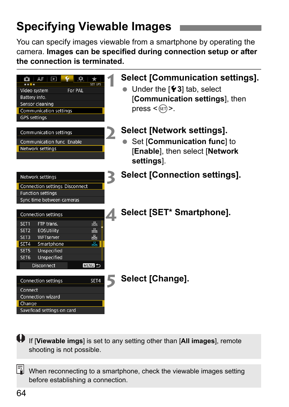 Specifying viewable images | Canon EOS 1D X Mark II User Manual | Page 64 / 116