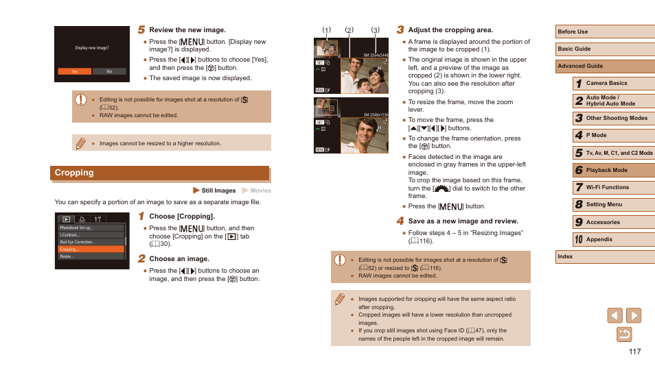 Cropping | Canon PowerShot SX60 HS User Manual | Page 117 / 203