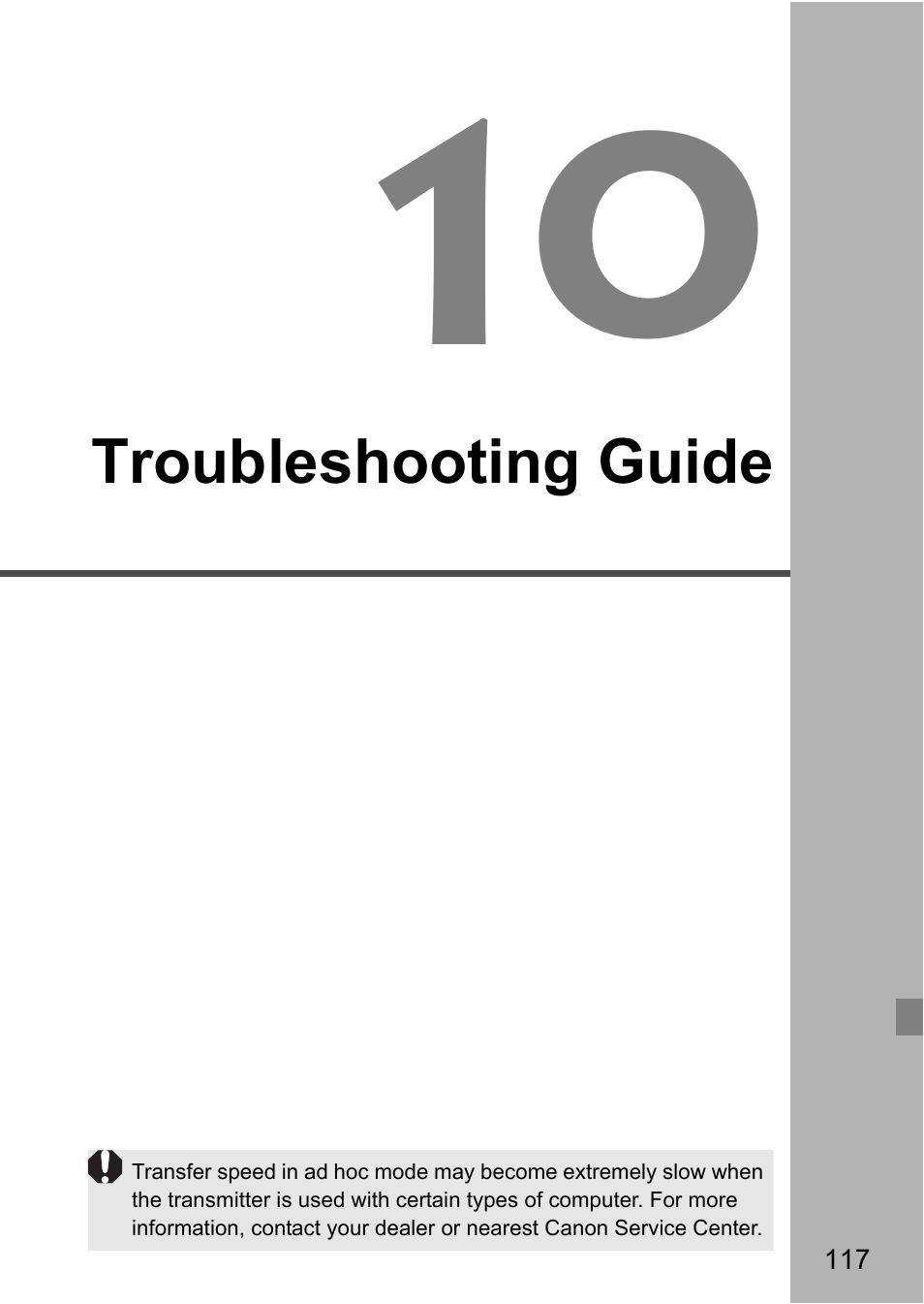 Troubleshooting guide | Canon EOS 1D X Mark II User Manual | Page 117 / 152