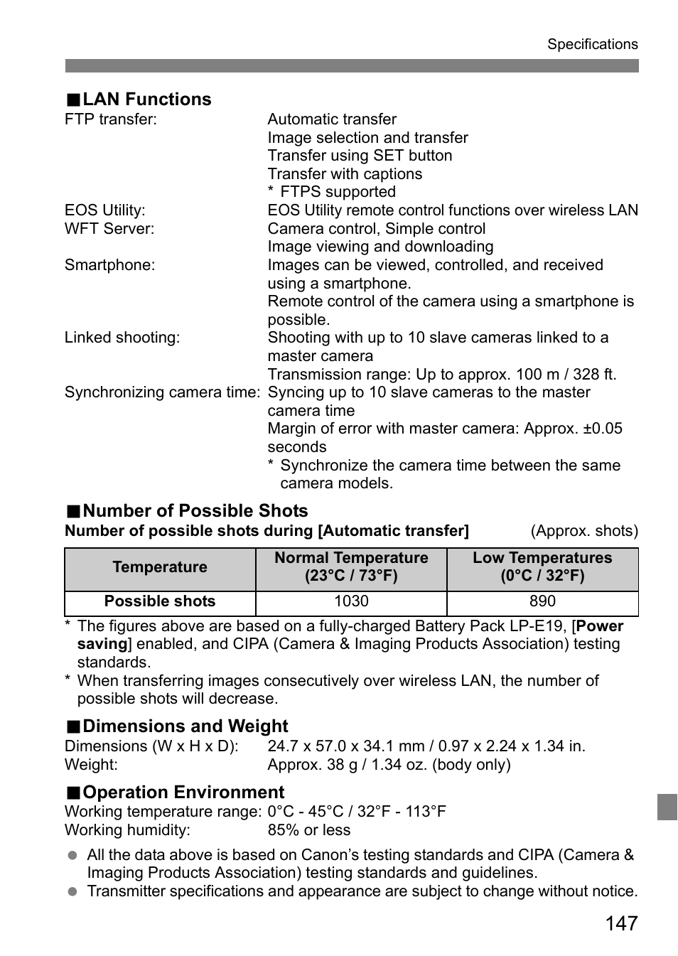 Canon EOS 1D X Mark II User Manual | Page 147 / 152