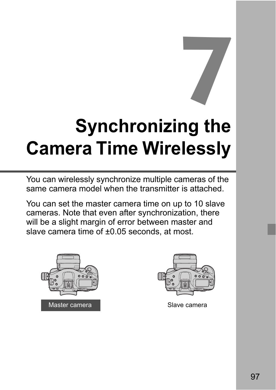 Synchronizing the camera time wirelessly | Canon EOS 1D X Mark II User Manual | Page 97 / 152
