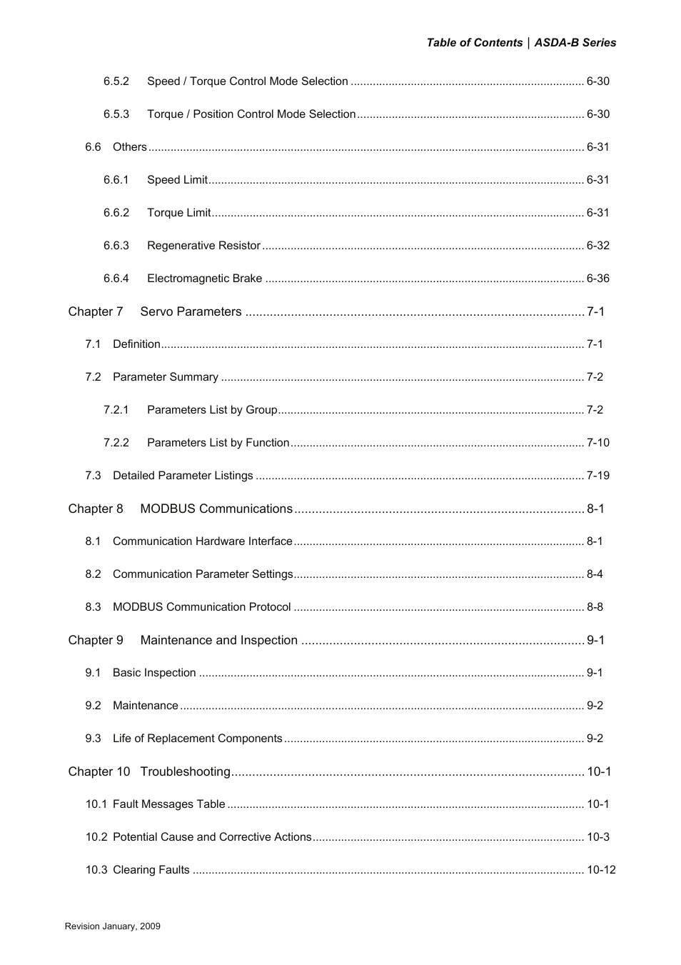 Delta Electronics ASDA-B Series User Manual | Page 10 / 321