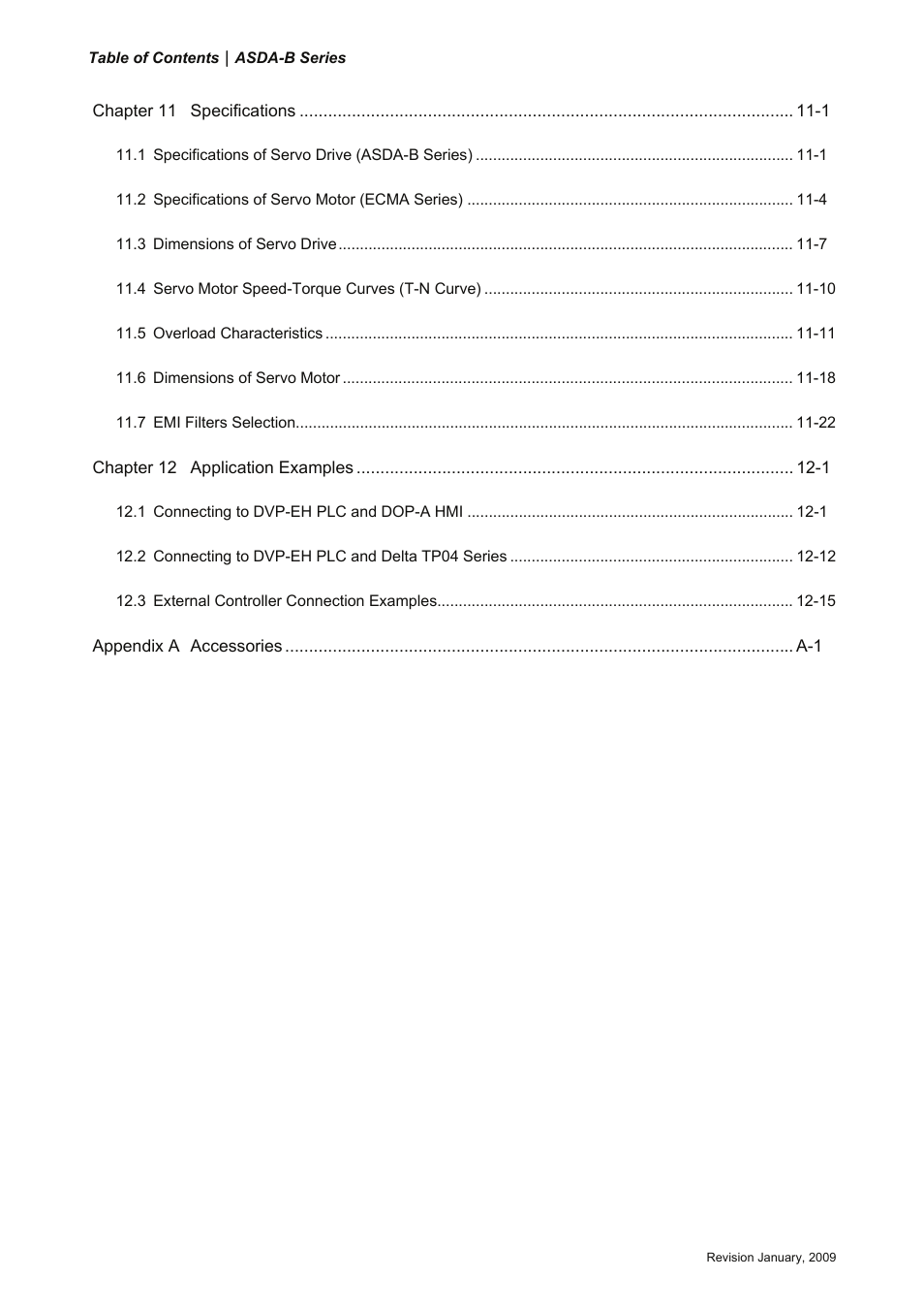 Delta Electronics ASDA-B Series User Manual | Page 11 / 321