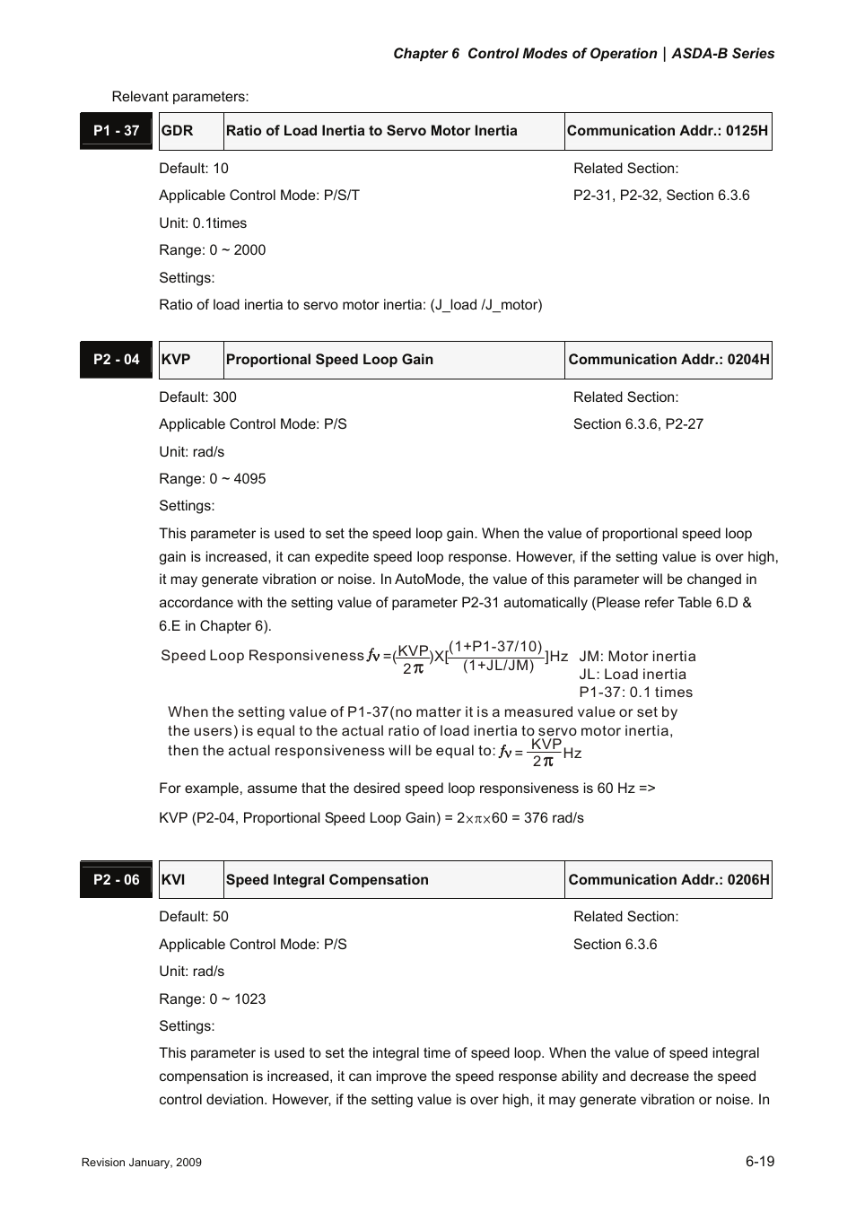 Delta Electronics ASDA-B Series User Manual | Page 134 / 321