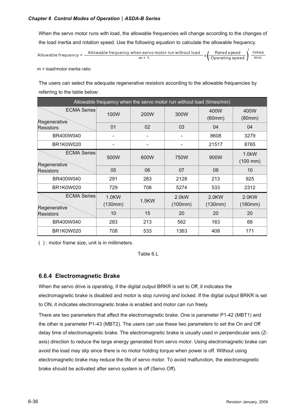 4 electromagnetic brake, 4 electromagnetic brake -36 | Delta Electronics ASDA-B Series User Manual | Page 151 / 321