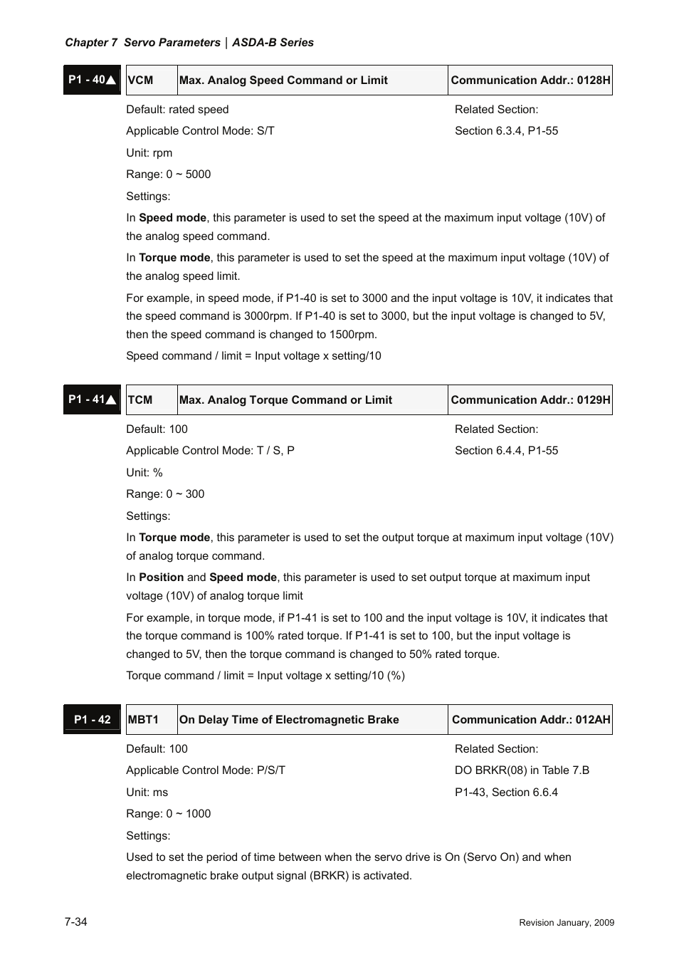 Delta Electronics ASDA-B Series User Manual | Page 187 / 321