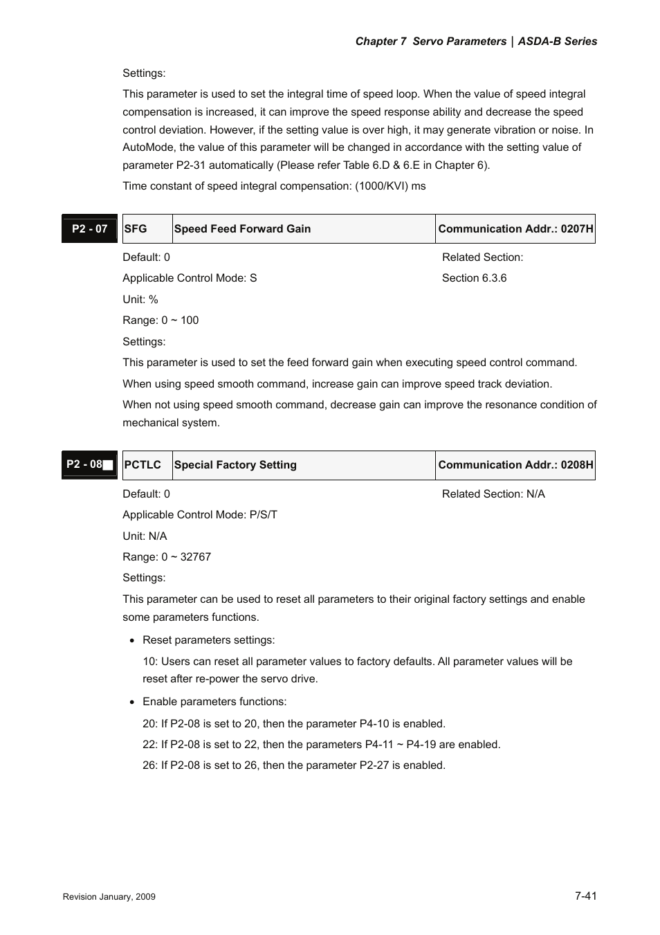 Delta Electronics ASDA-B Series User Manual | Page 194 / 321