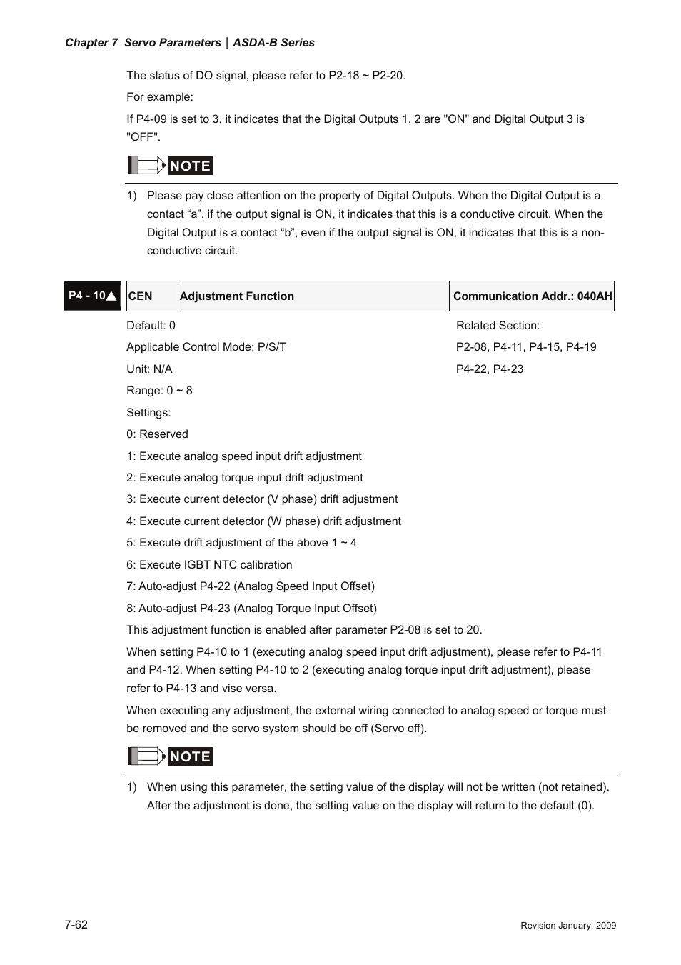 Delta Electronics ASDA-B Series User Manual | Page 215 / 321