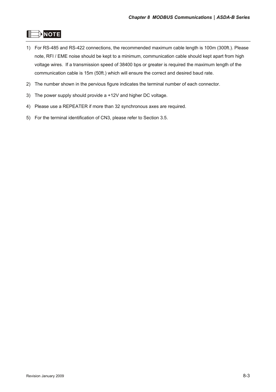 Delta Electronics ASDA-B Series User Manual | Page 238 / 321