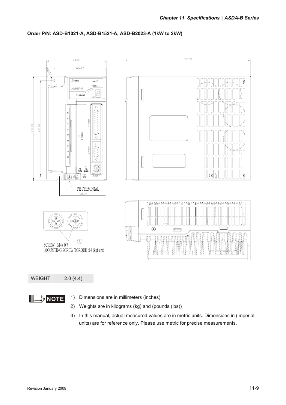 Delta Electronics ASDA-B Series User Manual | Page 276 / 321
