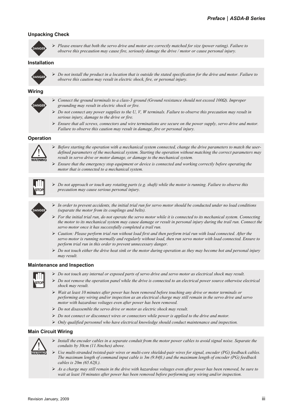 Delta Electronics ASDA-B Series User Manual | Page 4 / 321