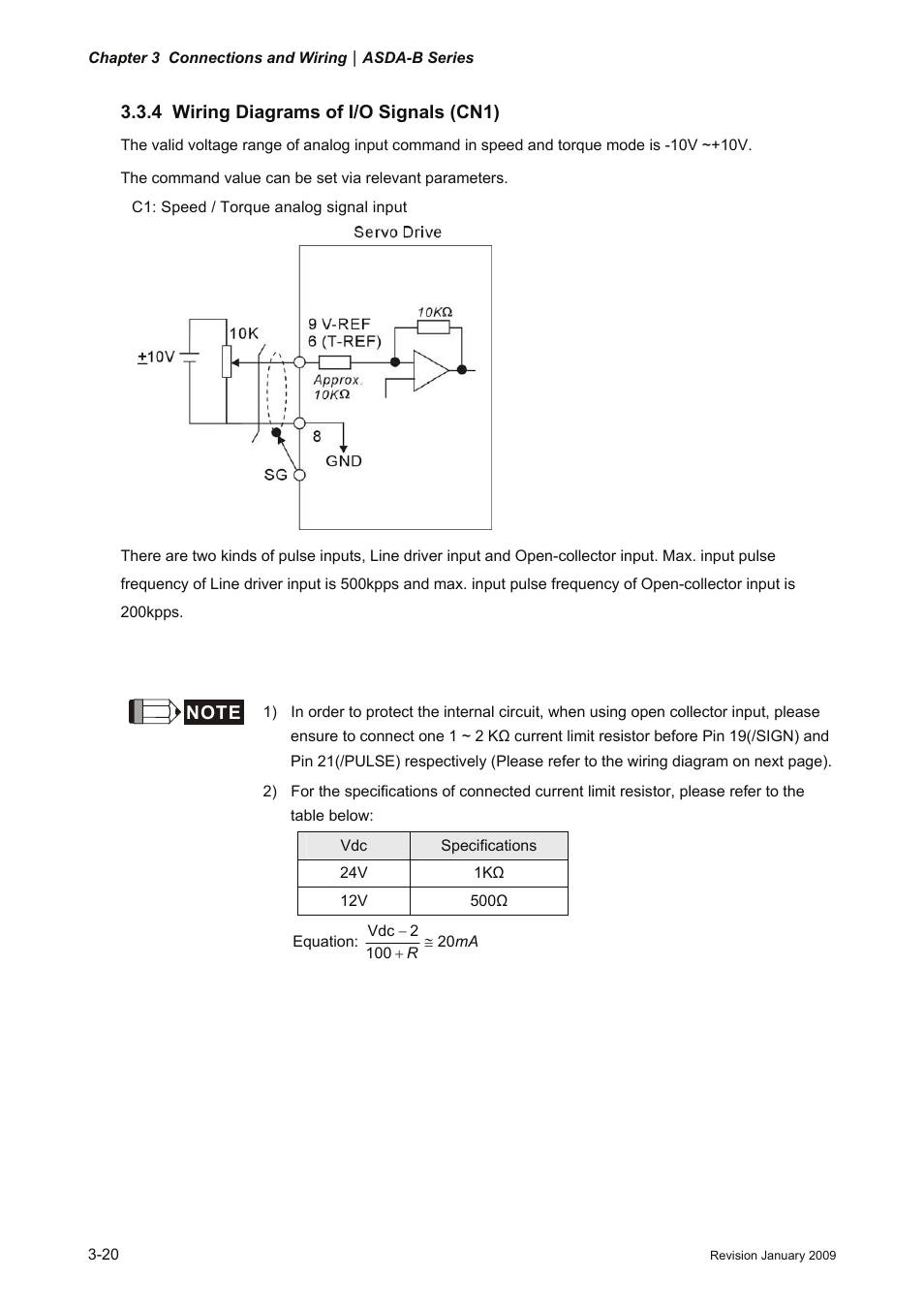 4 wiring diagrams of i/o signals (cn1), Wiring diagrams of i/o signals (cn1) -20 | Delta Electronics ASDA-B Series User Manual | Page 45 / 321